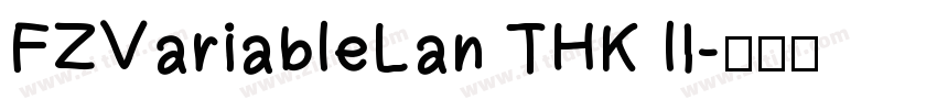 FZVariableLan THK lI字体转换